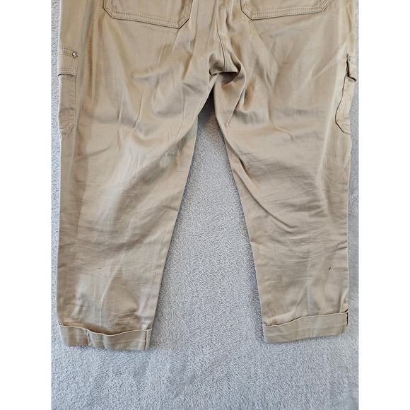 White House Black Market Pants Womens 8 Crop Leg Cargo Stretch Casual Pockets - Picture 11 of 16